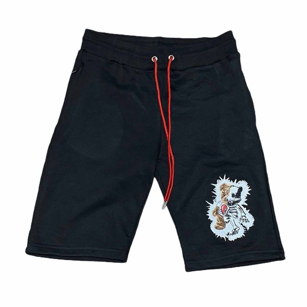 NEW RETRO LABEL men's 4s cement shocker short in black/white